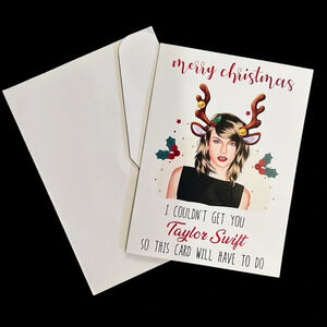 Taylor Swift Holiday Merry Christmas Card Swiftie Gift Eras Tour x 2